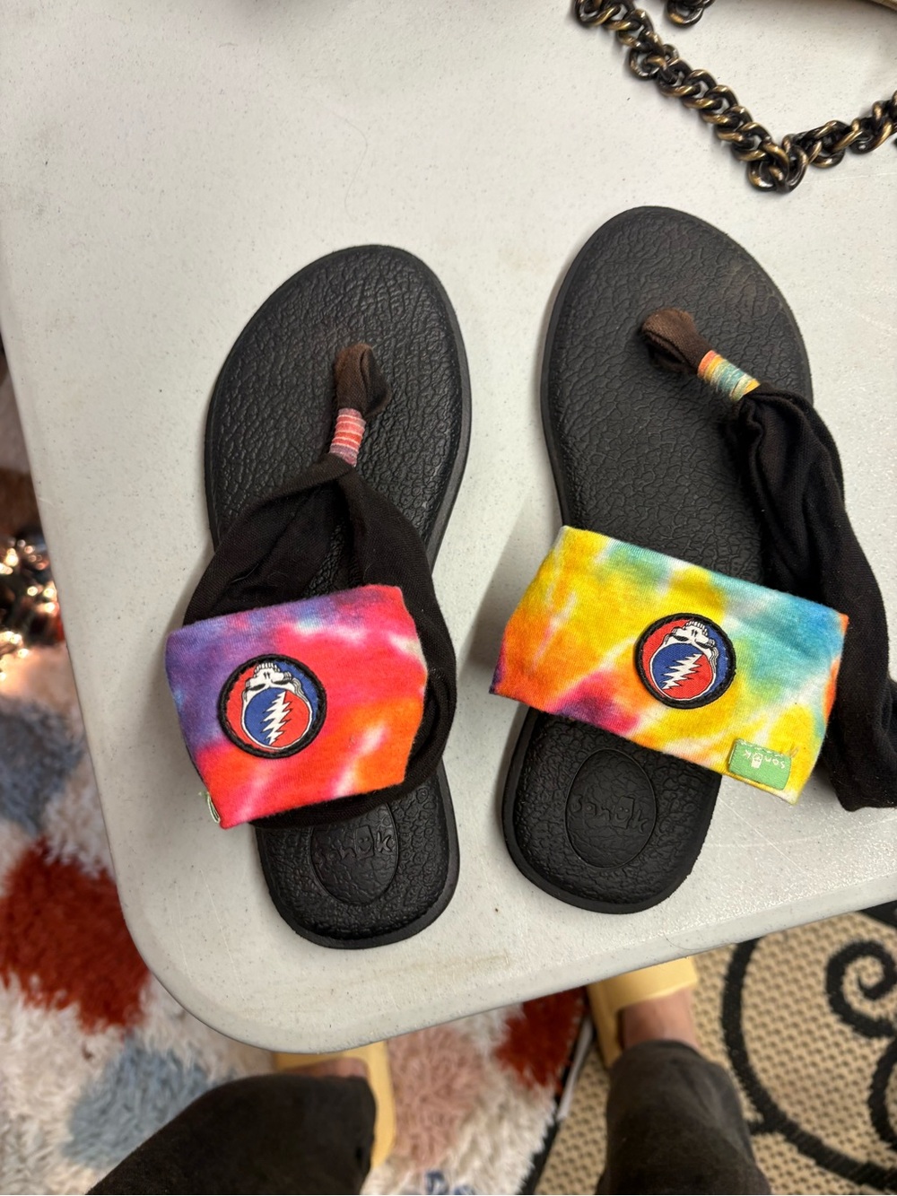 Sanuk Women’s sandals grateful dead